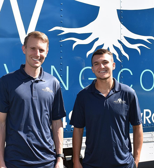 Professional moving team